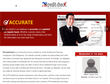 Tablet Screenshot of phcreditcheck.com